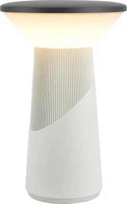 Produktbild von Briloner LED Tischlampe Kabellos 15x24cm 2,6W 200lm 2700K Warmweiß Dimmbar Design Award Lichtgrau - Tischleuchte Wohnzimmer Schlafzimmer Balkon