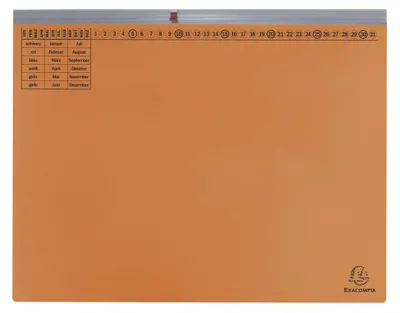 Produktbild von Exacompta 370209B 25x Hängehefter Exaflex Karton orange