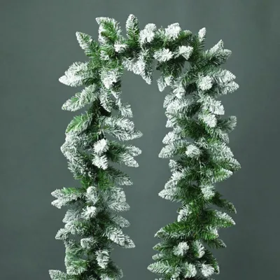 Immagine prodotto di Ghirlanda natalizia illuminata ACA, bianco neve, PVC, 270 cm, X162709