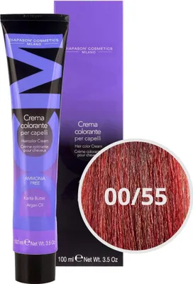 Produktbild von DCM Hair Color Cream Ammonia Free 00-55 Red 100ml