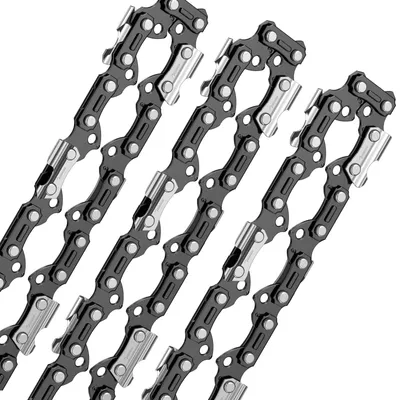 3 Kettensägenketten 3/8" 84 Treibglieder 1,6 mm 25 Zoll 63 cm