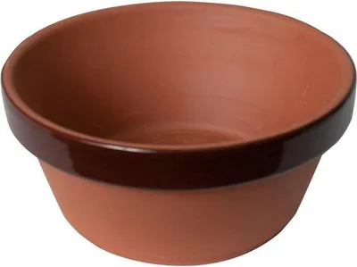 Image de Lot de 8 pots de fleurs en terre cuite - Diamètre 25 cm - Hauteur 11 cm - Lot de 3
