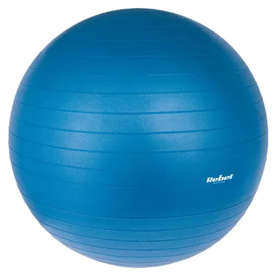 Produktbild von REBEL ACTIVE Gymnastikball 65 cm, rutschfest, blau, mit Handpumpe