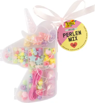Image de mélange de perles folia UNICORN 170 pièces