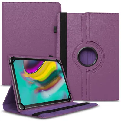 Produktbild von Tablet Hülle für Samsung Galaxy Tab S5e Tasche Schutzhülle Case Cover DrehbarFarben:Lila
