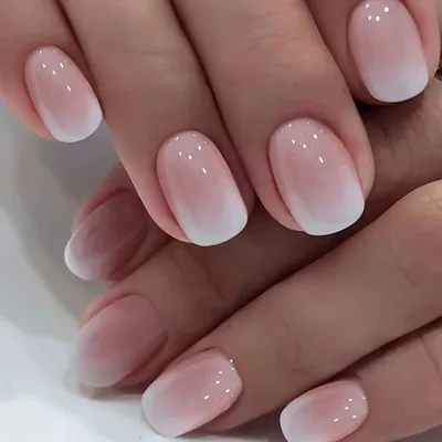 Produktbild von GKA Künstliche Fingernägel 24p G33 rosa weiß zum Aufkleben press on Nails Klebepads mit Kleber und Nagelfeile Nägel