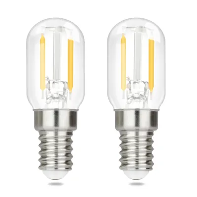 Produktbild von ZMH 2 Stück Glühbirne E14 LED Warmweiss n Vintage T22 LED Leuchtmittel Lampe E14 Birnen 2W 2700K Light Bulbs Retro Edison