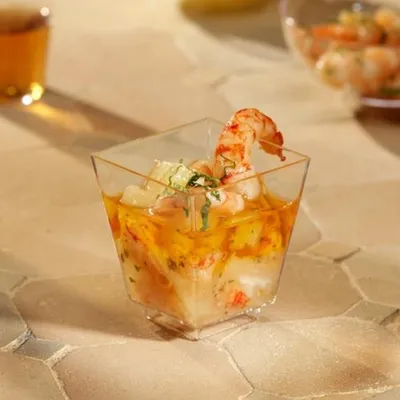 Produktbild von Fingerfood - Schalen, PS eckig 50 ml 5 cm x 4,5 cm x 4,5 cm glasklar