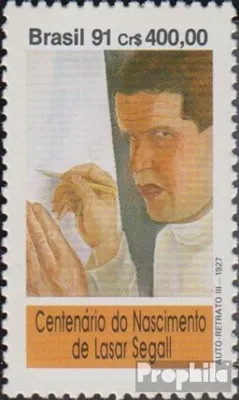 Produktbild von Briefmarken Brasilien 1991 Mi 2441 (kompl.Ausg.) postfrisch Lasar Segall