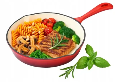 Produktbild von Krisberg Gietijzeren Emaille Koekenpan – 25 cm – Inductie | Oven | Grill | Kampvuur