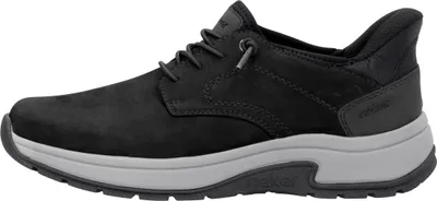 Produktbild von Rieker Herren Sneaker Halbschuh Gummizug Schnürschuh Leder 11050, Größe:43 EU, Farbe:Schwarz