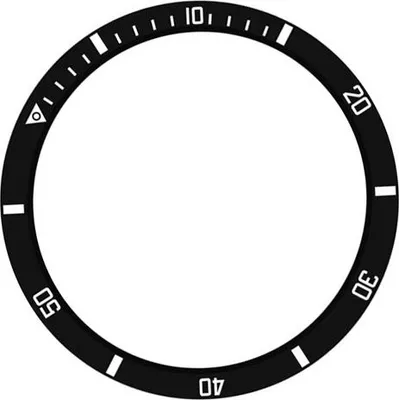 Produktbild von INF Schwarz-Weiß 45mm Edelstahl Lünette für Samsung Watch5 Pro