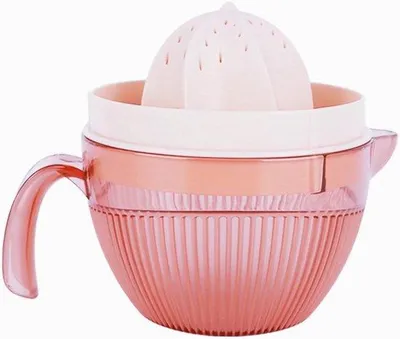 Zdjęcie produktu dla Wyciskarka do cytryn, plastikowa, pojemnik na sok 600 ml, bez BPA, ręczna