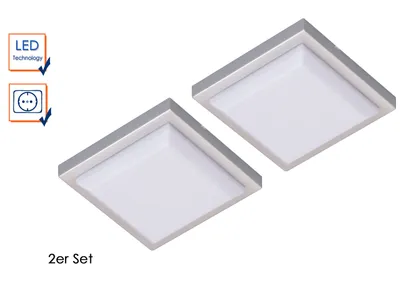Produktbild von Smartwares 7000.003 LED Schranklicht-Set Aufbaumontage in Schrank, Intelligente Deckenbeleuchtung, Weiß, Kunststoff, Warmweiß, 2700 K, 150 lm