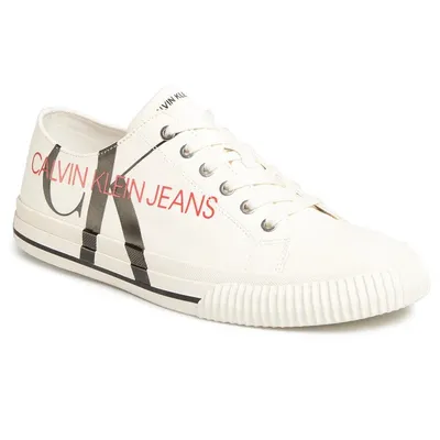 Obrázok produktu pre Calvin Klein Ivano Tenisky pánske biele látkové ľahké Calvin Klein Ivano Tenisky pánske biele látkové ľahké 44