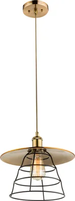 Produktbild von Globo Lighting Hängeleuchte Metall bronzefarben, altmessing, Kabel PVC champagner, ø: 300mm, H: 1500mm, exkl. 1x E27 60W 230V