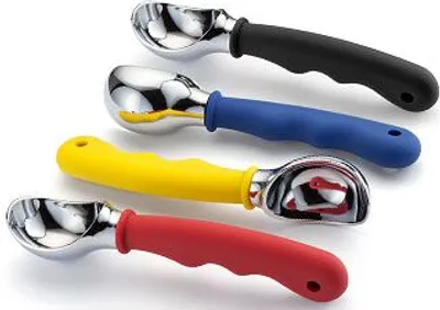 Immagine prodotto di Set di 4 cucchiai da gelato Stellar Kitchen, acciaio inossidabile, 17 cm, multicolore