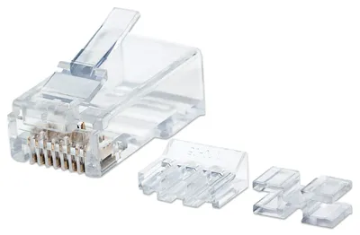 Obrázok produktu pre Intellinet 790659, RJ45, Priehľadná, Samec, Priamy, Polykarbonát, Cat6