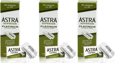Produktbild von Astra Superior Platinum Double Edge Rasierklingen 300 Stück