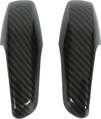 Immagine prodotto di 2 coperture interne per maniglie delle porte, colore fibra di carbonio, ricambio in ABS per Smart Fortwo W451 Facelift 2011-2014