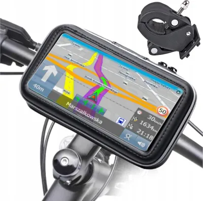 Produktbild von FIT4MED | Wasserdichter Handyhalter - Für Fahrrad - Schwarz - Universalgröße - 360 Grad Drehbar - Touchscreen Handyhalter