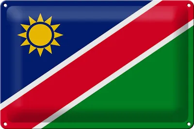 Produktbild von Blechschild Flagge Namibia 30x20cm Flag of Namibia