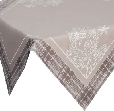 Produktbild von Eurofirany Tischdecke Weihnachten beige 85 cm x 85 cm Dekoration
