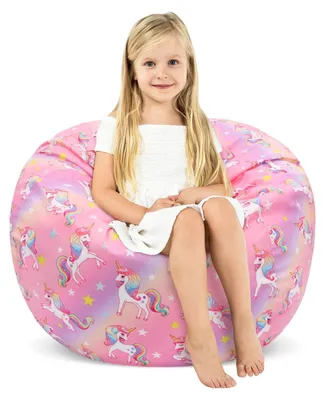 Obrázok produktu pre Poťah na sedaciu podložku pre deti - 81x81 cm - motív jednorožca (bez výplne)
