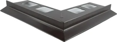 Produktbild von Renoplast Aluminium Traufprofil K102 Keramikboden, Außenecke 90°, Braun