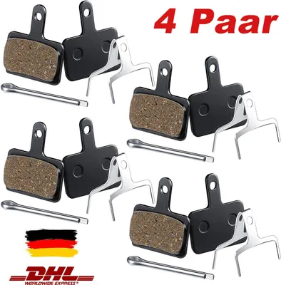 Produktbild von 4 Paar Fahrrad Bremsbeläge Scheibenbremsbeläge Bremsbeläge für Passend für Shimano BB5, M355 ,M446 ,785