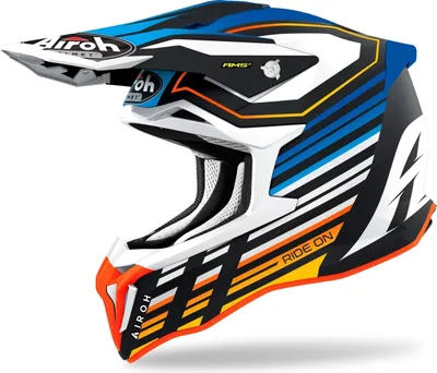 Produktbild von Airoh Strycker Shaded Carbon Motocross Helm, blau matt, XS (53/54)