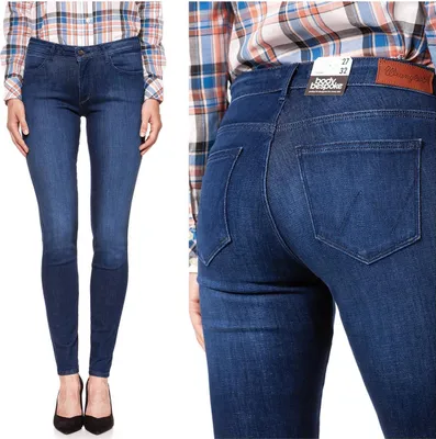 Produktbild von WRANGLER, Damen Jeanshose, Skinny fit, SKINNY, W25 L32, Blau, Jeans, baggyjeans, buggy