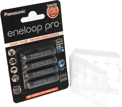 Produktbild von Panasonic eneloop Pro Micro Akku AAA NiMH 1,2V, 900mAh HR-4UWX 4er + Box