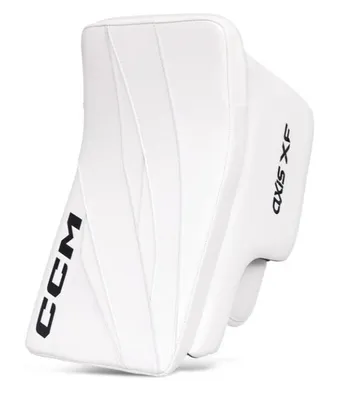 Produktbild von CCM AXIS XF Goalie Stockhand Senior, Farbe:Weiß/Navy/Orange, Spielseite:REG / Linksfänger