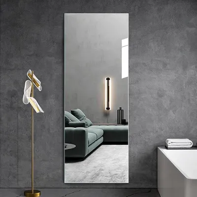 Zdjęcie produktu dla Samoprzylepne lustro akrylowe, 30 x 120 cm, lustro panoramiczne, grubość 2 mm
