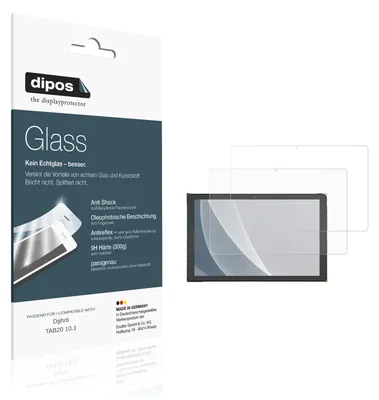 Image de 2x Protection ecrán pour Dghrti TAB20 10.1 mat Verre souple Film Protecteur 9H dipos