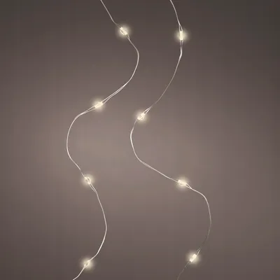 Produktbild von Weihnachtsdekoration LED-Lichter kaltweiß 95 cm