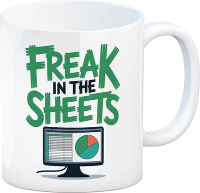 Produktbild von FREAK IN THE SHEETS Kaffeebecher für IT-Profis Excel