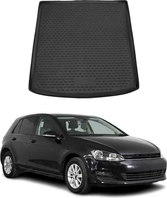 Produktbild von Kofferraummatte Kofferraumwanne für VW Golf mk7 Variant 2013-2020 Gummi Schwarz
