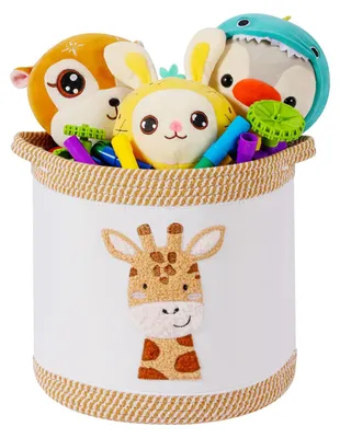 Produktbild von Babyspielzeugkorb, Wäschekorb, Deckenkörbe, niedliche Giraffenkörbe fürs Kinderzimmer, Spielzeugaufbewahrungskorb, geflochtener Organizer fürs Kinderzimmer, Mülleimer