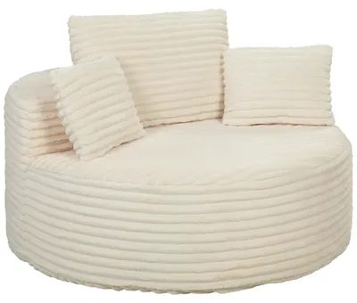 Produktbild von HOMCOM Sessel Loungesessel mit Extra Tiefer, Breiter Sitzfläche bis 250kg Creme