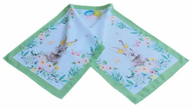 Produktbild von Tischdecke Tischläufer Druck Osterhase Ostereier  Ostern 40 x 140 cm