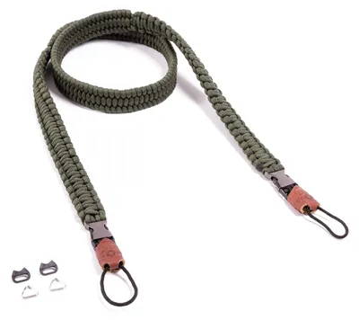 Immagine prodotto di Cinghia per fotocamera "The Traveler", realizzata a mano con corda paracord