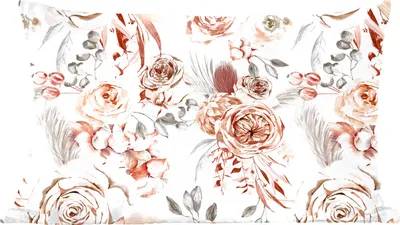Produktbild von MuchoWow® Zierkissen Sofakissen Wohnzimmer Dekokissen 50x30 cm Rosen - Orange - Braun - Rot - Wohnzimmerdekoration - Polster mit Photo