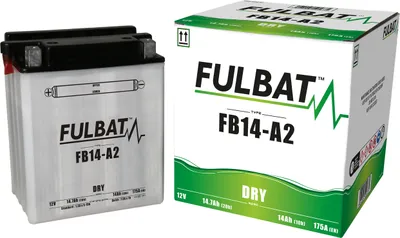 Image de FULBAT Batterie FUL DRY - FB14-A2 / YB14-A2 (sèche, service, acide inclus)