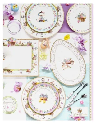 Produktbild von Kuchenteller Spring Bloom, 4er Set, klein, 19,0 cm
