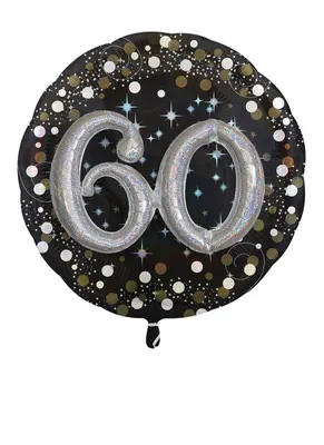Produktbild von Folieballon: Multi Balloon Sparkling Birthday "60" mit 81x81cm
