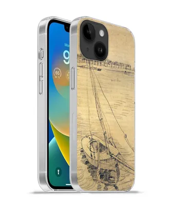 Produktbild von MuchoWow® Handyhülle Schutzhülle Hülle für Apple iPhone 14 - Softcase Segelboot auf der Seine bei Asnières - Vincent van Gogh Silikon Softcase Handy Hülle - Mobiltelefonhülle