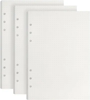 Produktbild von Notizbuch Nachfüllpapier A5, 135 Blatt gepunktet, 6-Loch, für Notizbücher