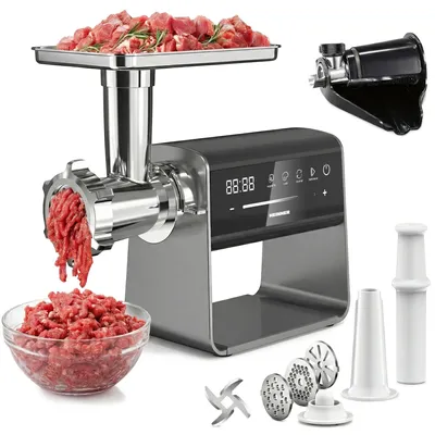 Zdjęcie produktu dla Heinner HMG-DIS2500, 2500 W, Czarny, Stal nierdzewna, 2,5 kg/min, Stal nierdzewna, Stal nierdzewna, 2500 W